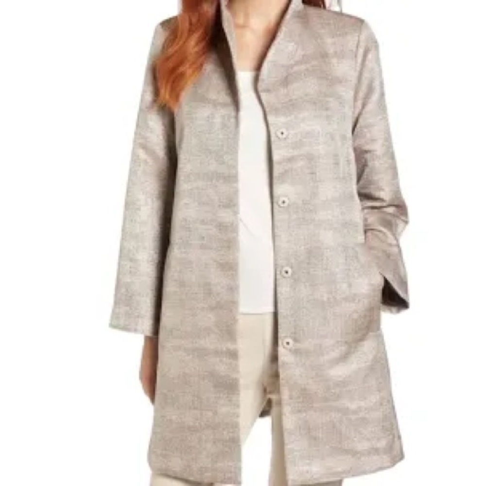 Eileen Fisher Enigma Jacquard Jacket, NWT, Size L